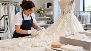 How to Clean a Wedding Dress After the Wedding